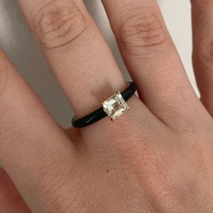Mejuri Monochrome Prasiolite Ring